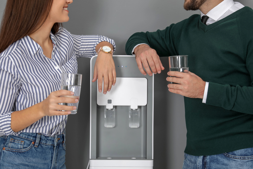 Phoenix employees at the water cooler