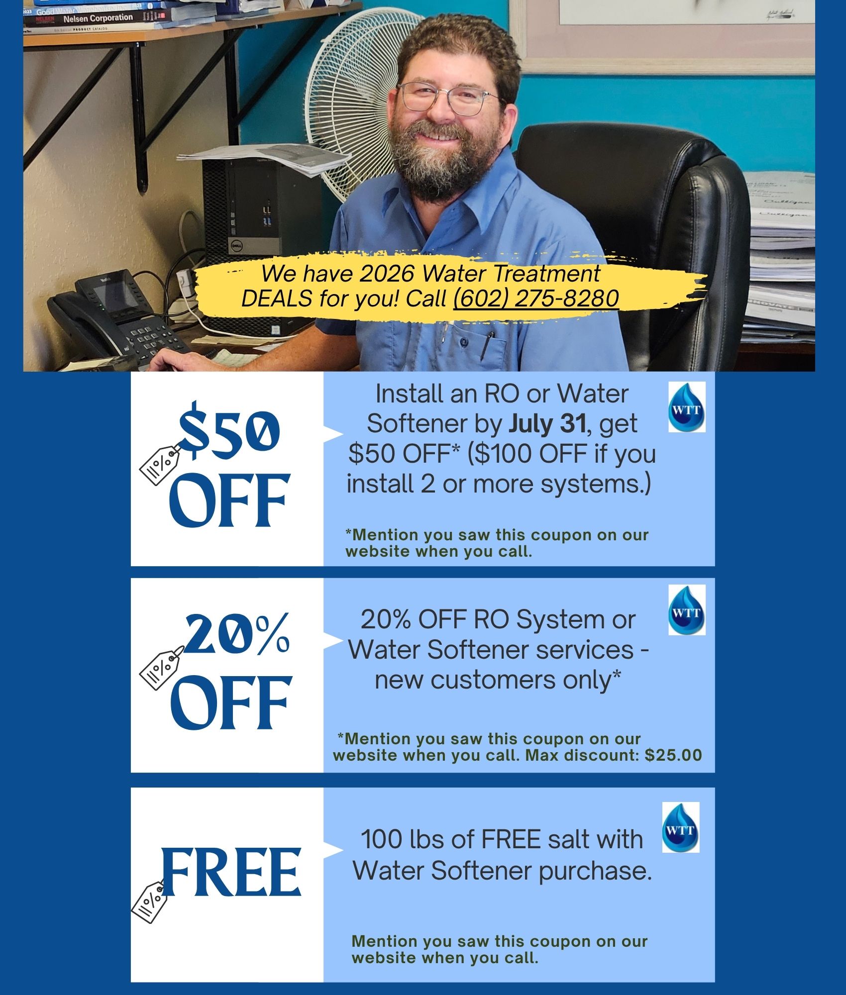 Water Treatment Technologies Phoenix Deals