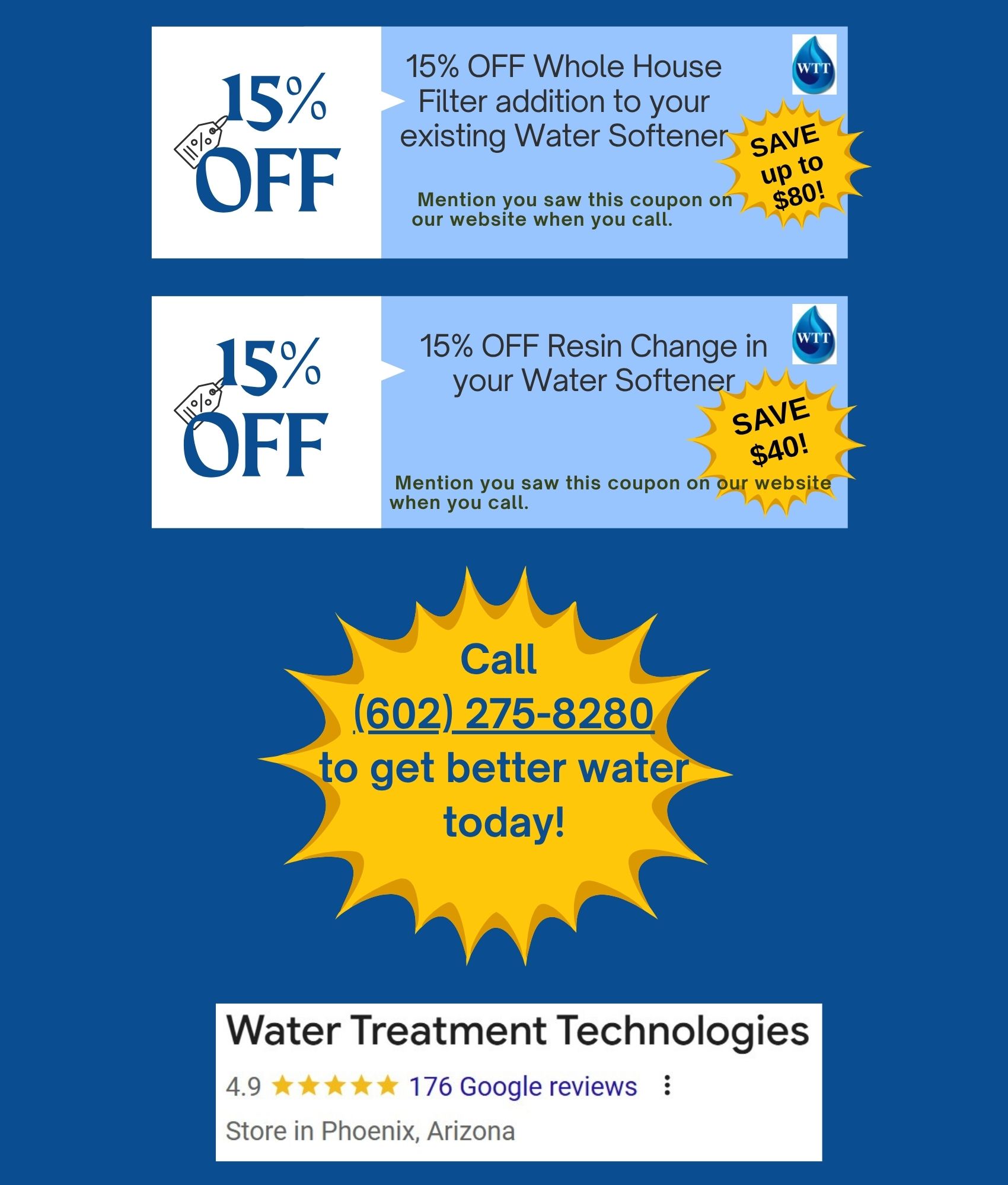 Water Treatment Technologies Phoenix Deals